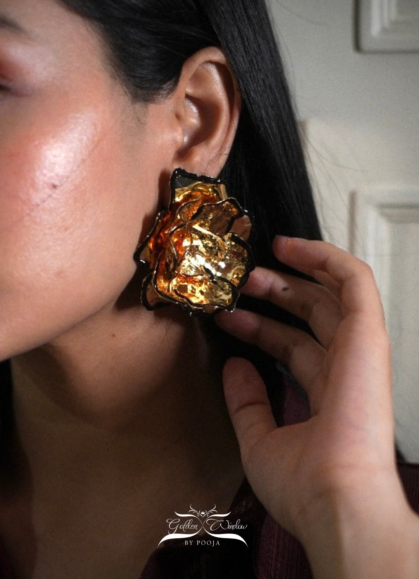 Molten Bloom Statement Earrings