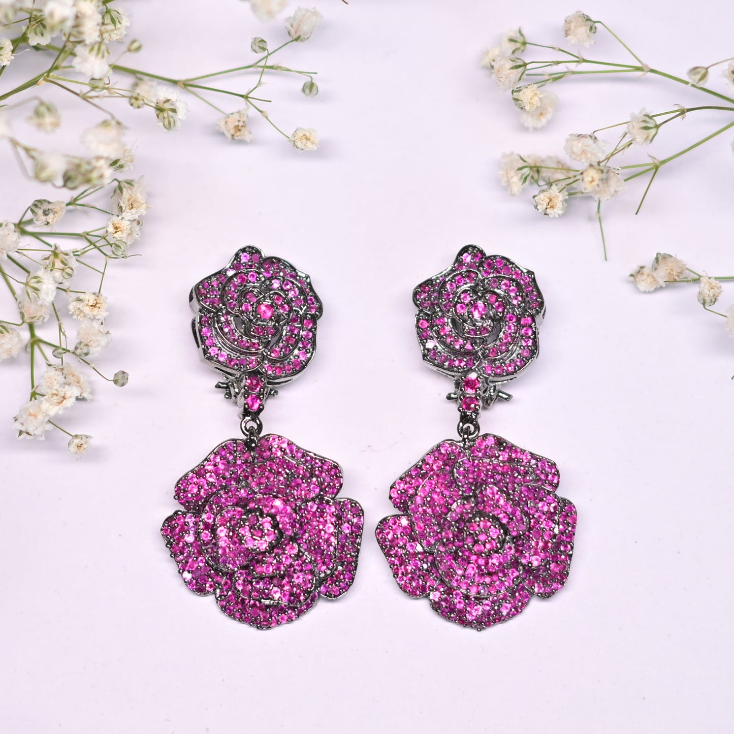 Rose Tinted Danglers