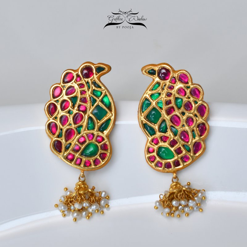 Peacock Earrings