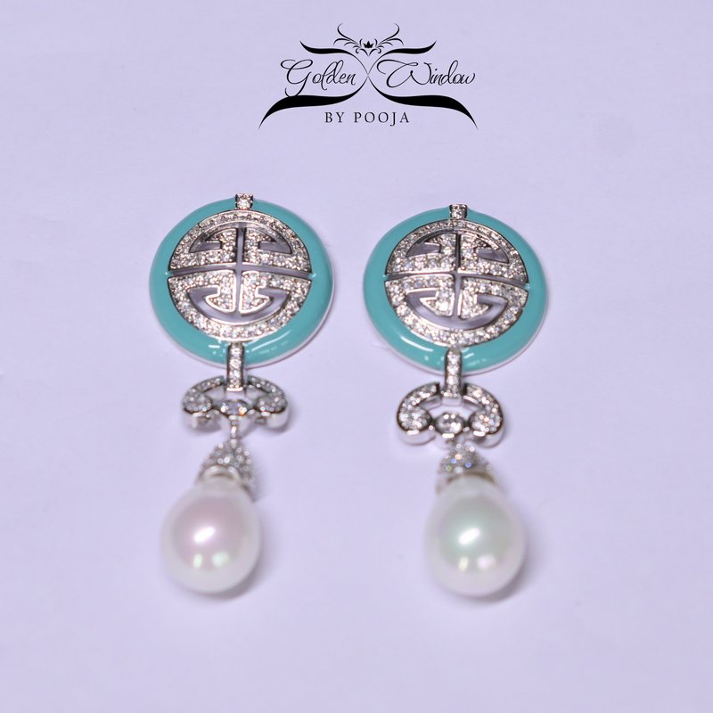 Cascade Pearl Drop Earrings