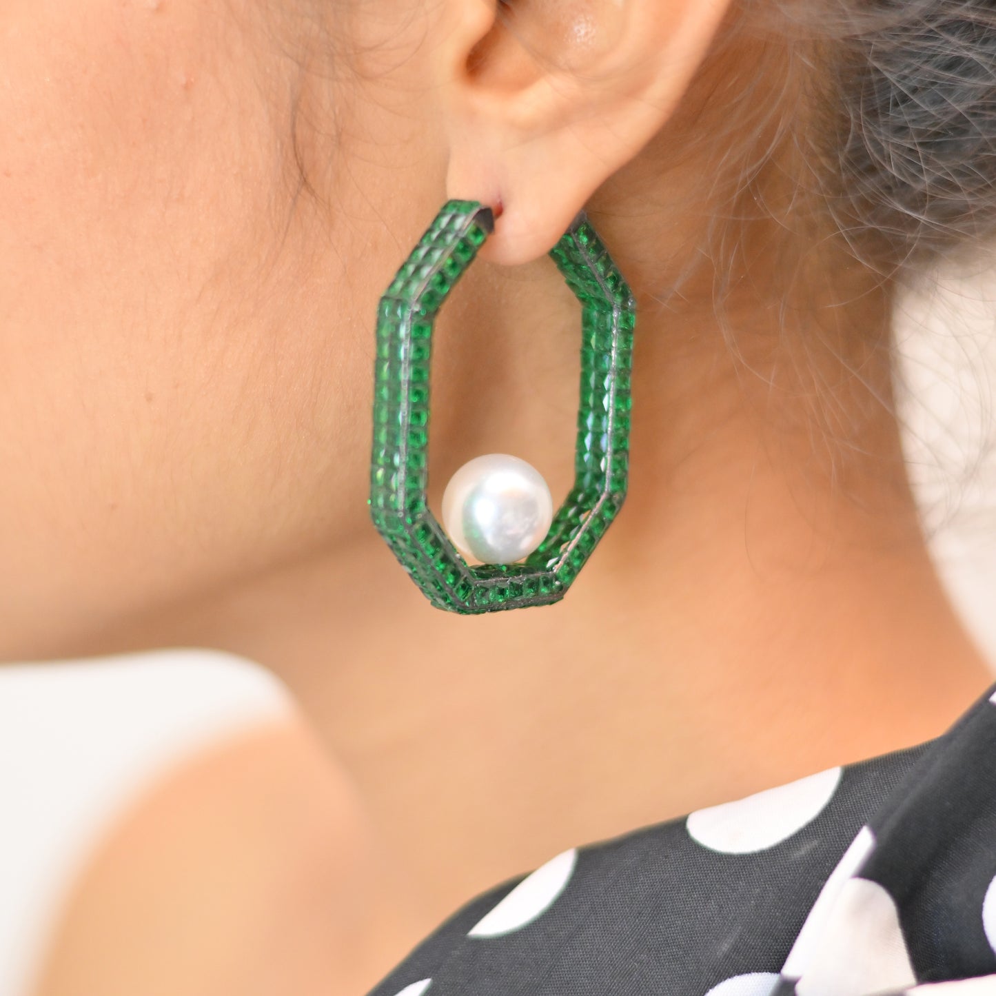 Radiant Zircon Hoops
