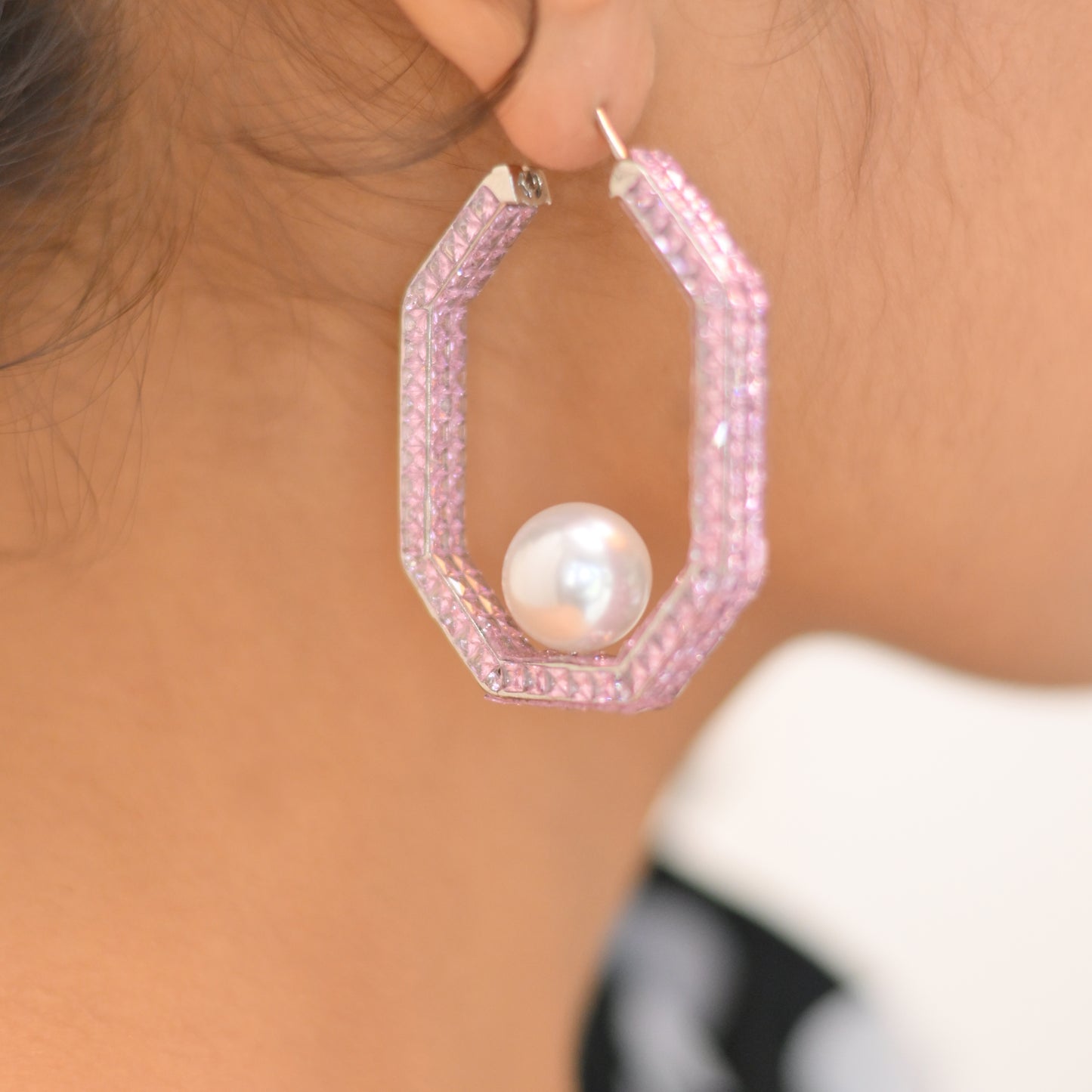 Radiant Zircon Hoops