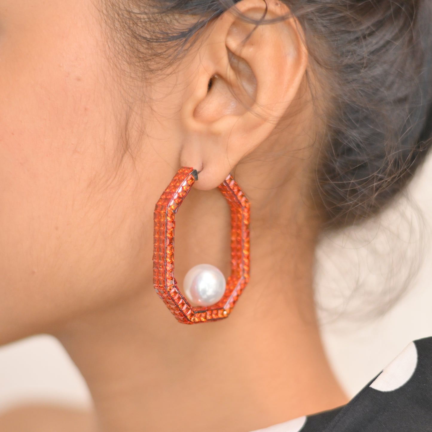 Radiant Zircon Hoops