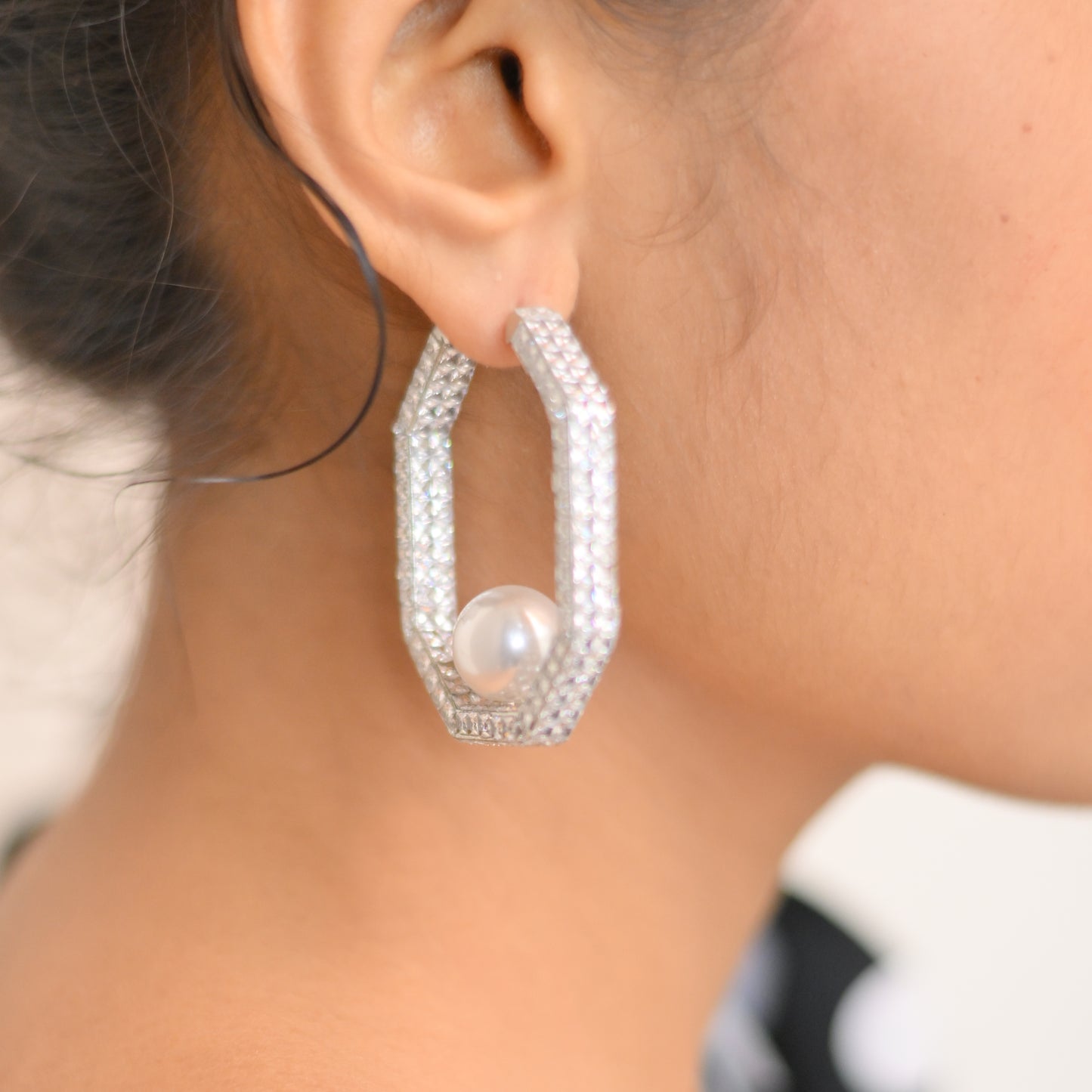 Radiant Zircon Hoops