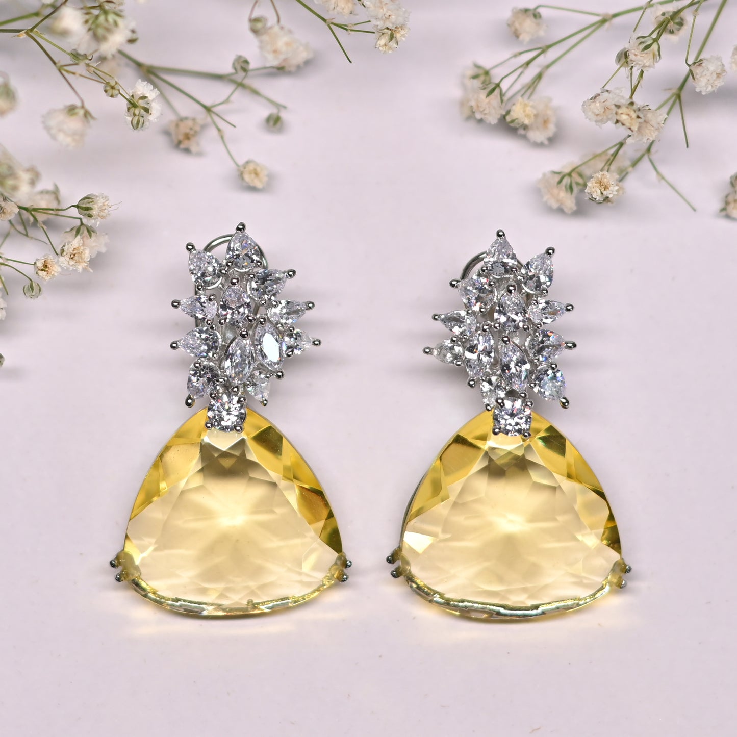 Triangular Drop Earrings