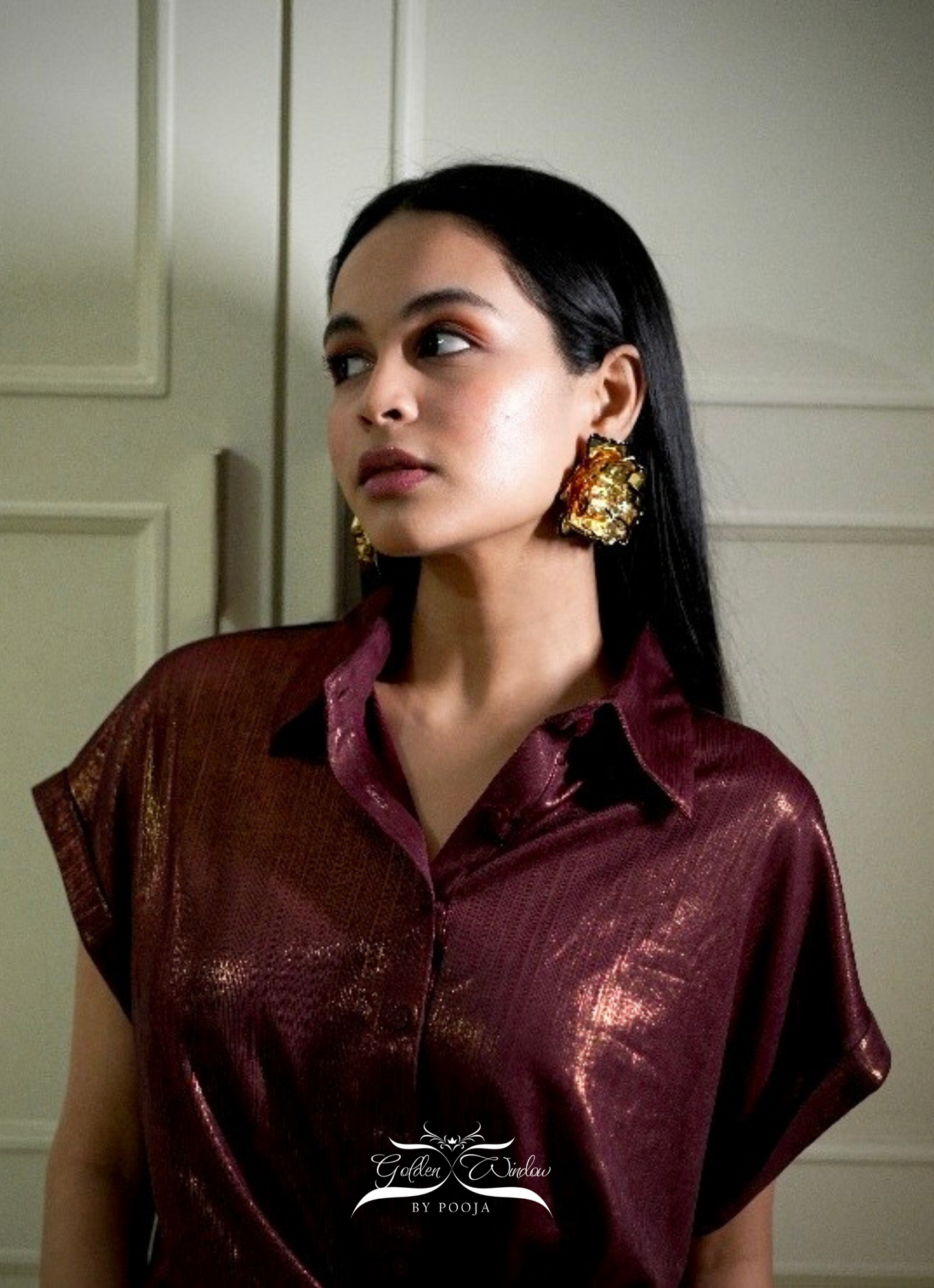 Molten Bloom Statement Earrings