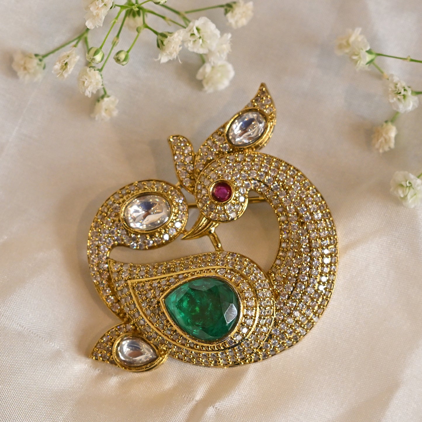Royale Peacock Brooch