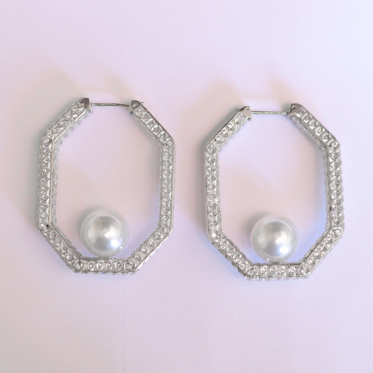 Radiant Zircon Hoops