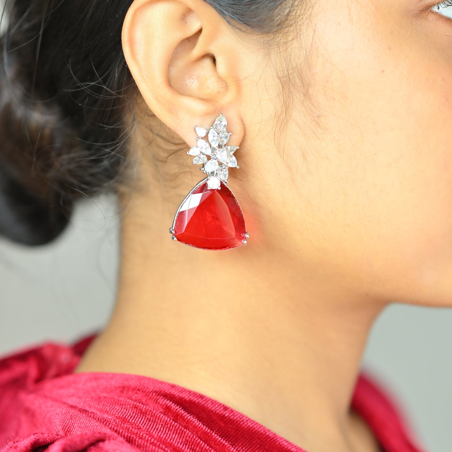 Triangular Drop Earrings