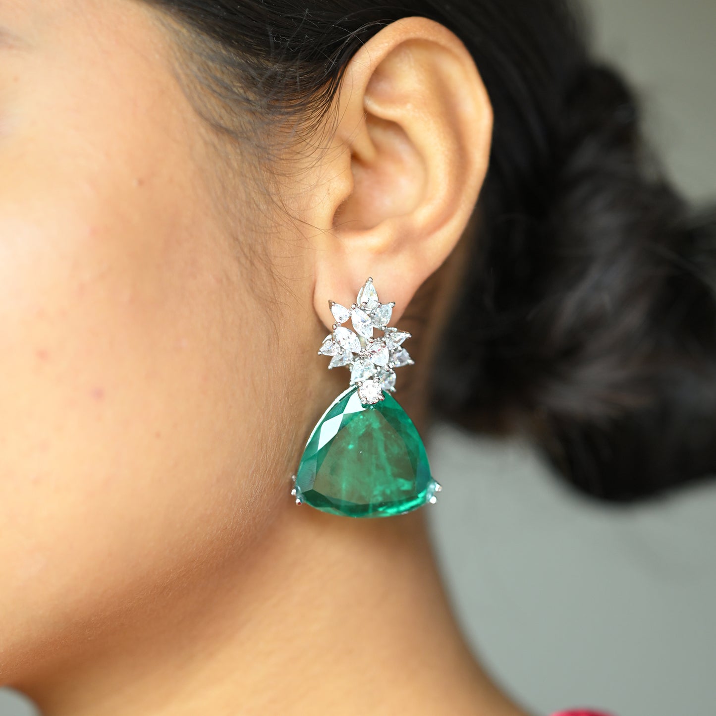 Triangular Drop Earrings