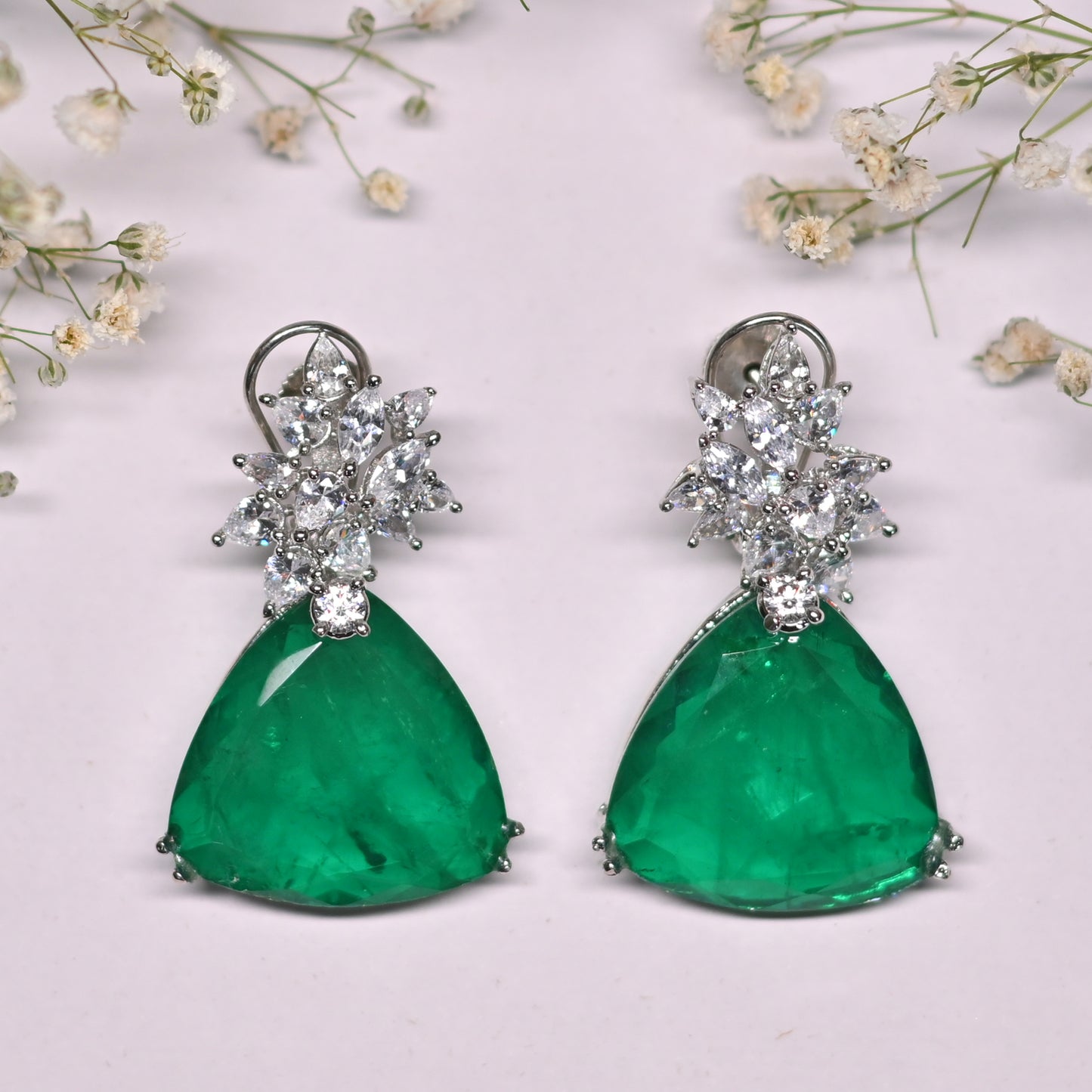 Triangular Drop Earrings