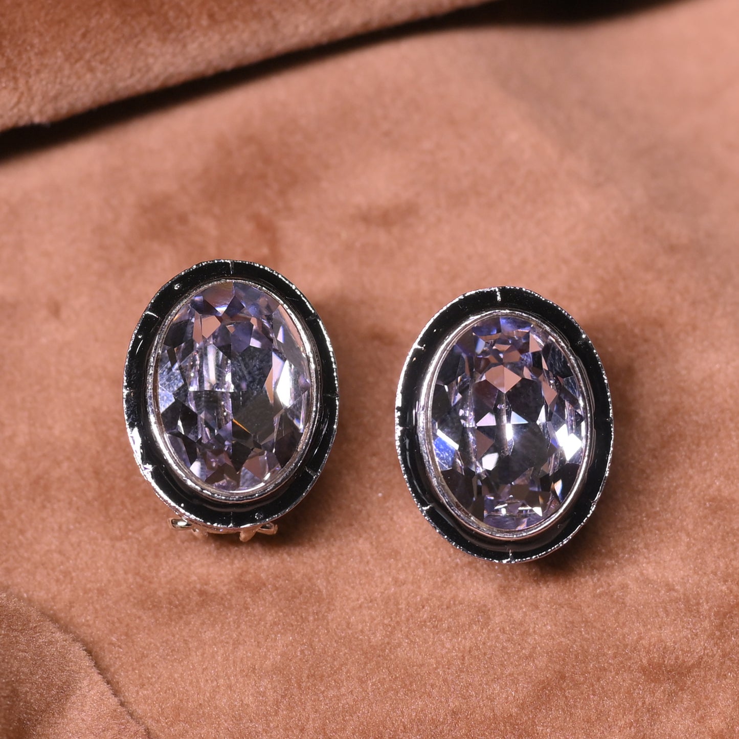 Vintage Gemstone Oval Studs