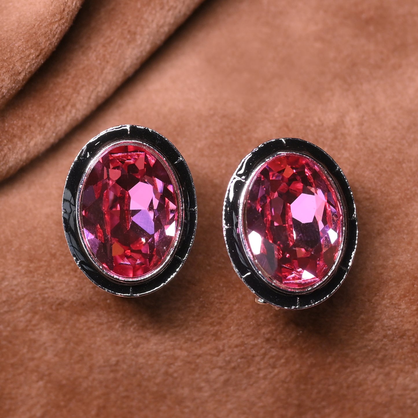 Vintage Gemstone Oval Studs