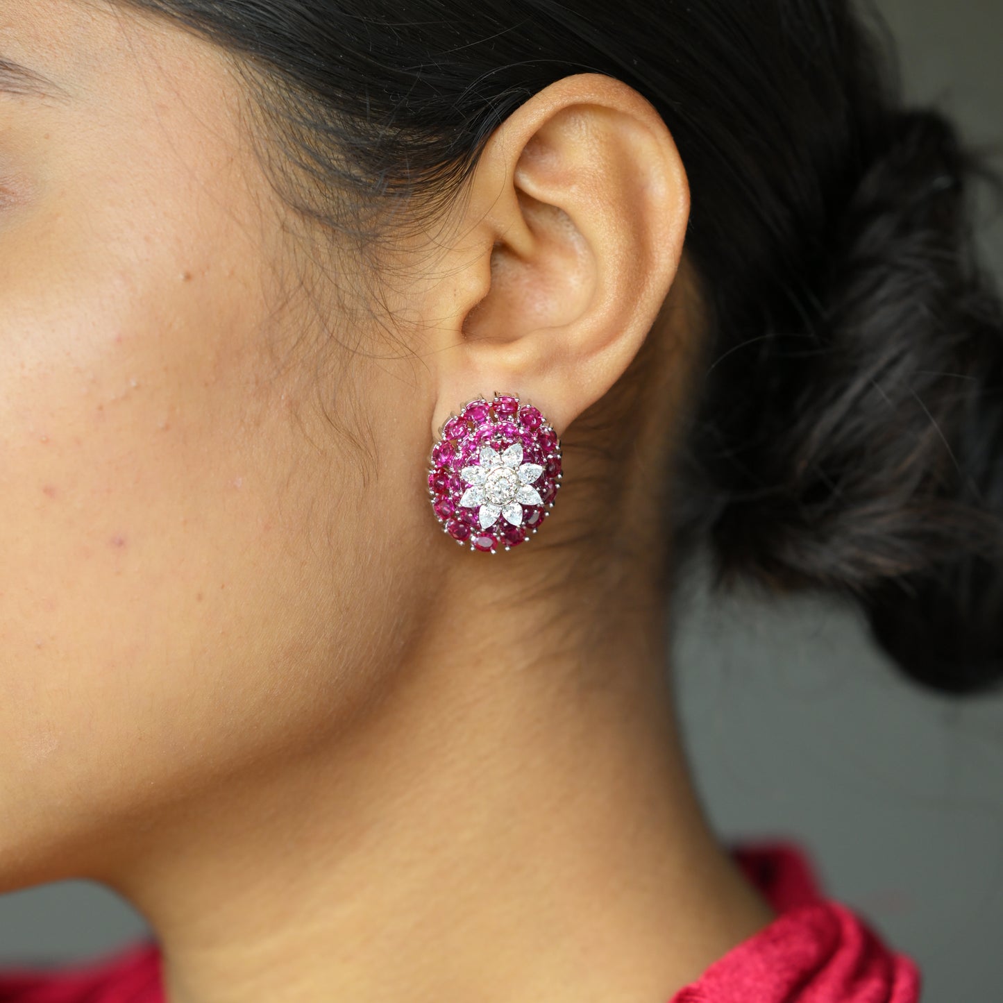 Oval Zirconia Studs