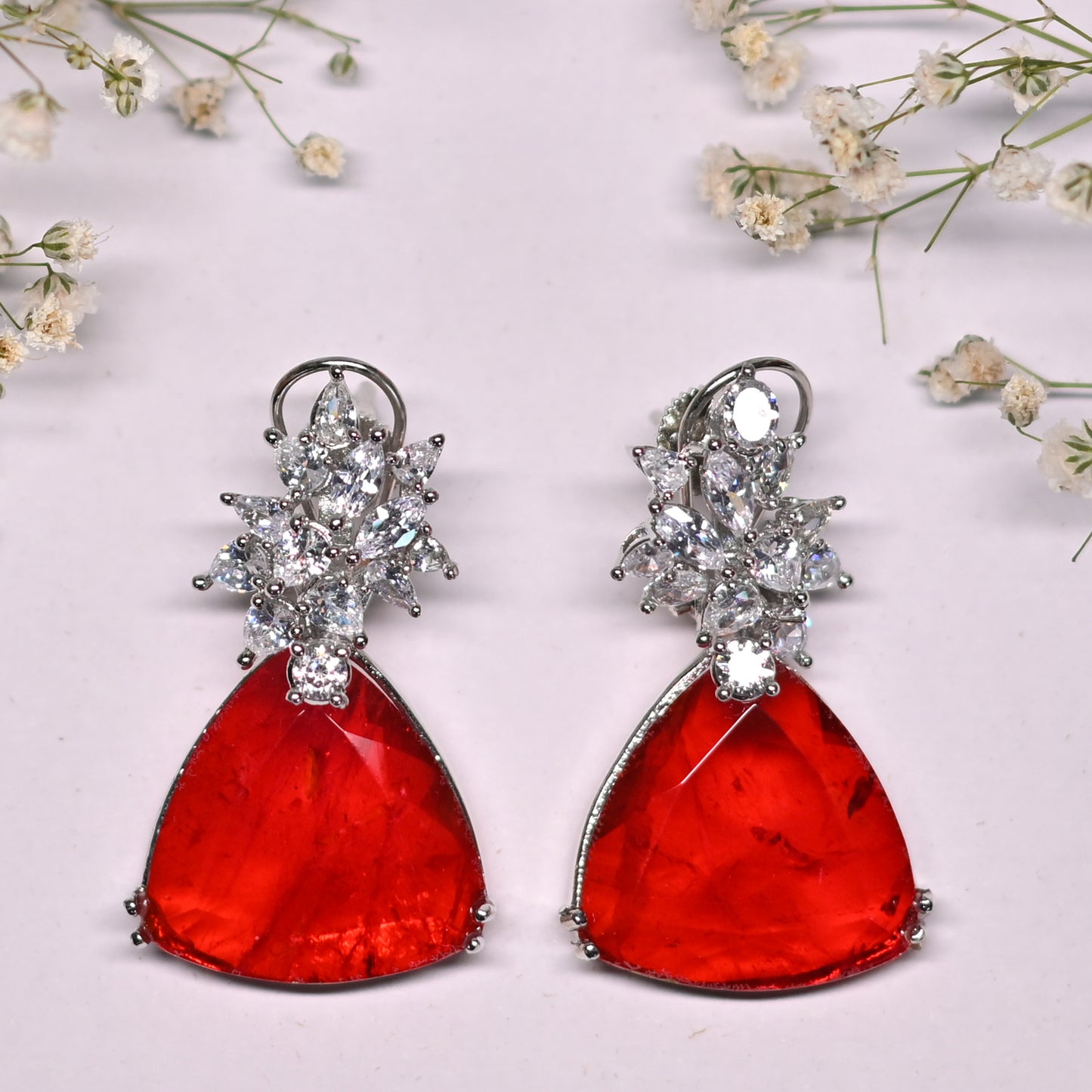 Triangular Drop Earrings