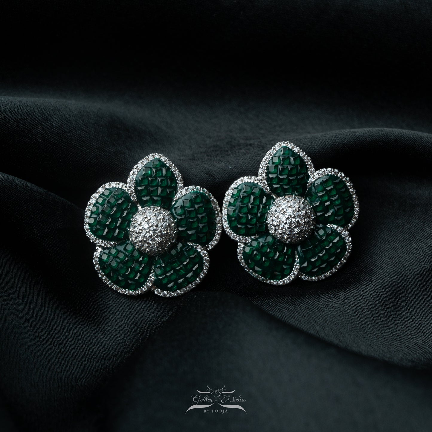 Sunflower Serenity Foral Studs
