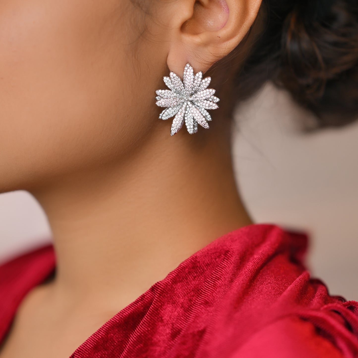 Rainbow Floral Studs