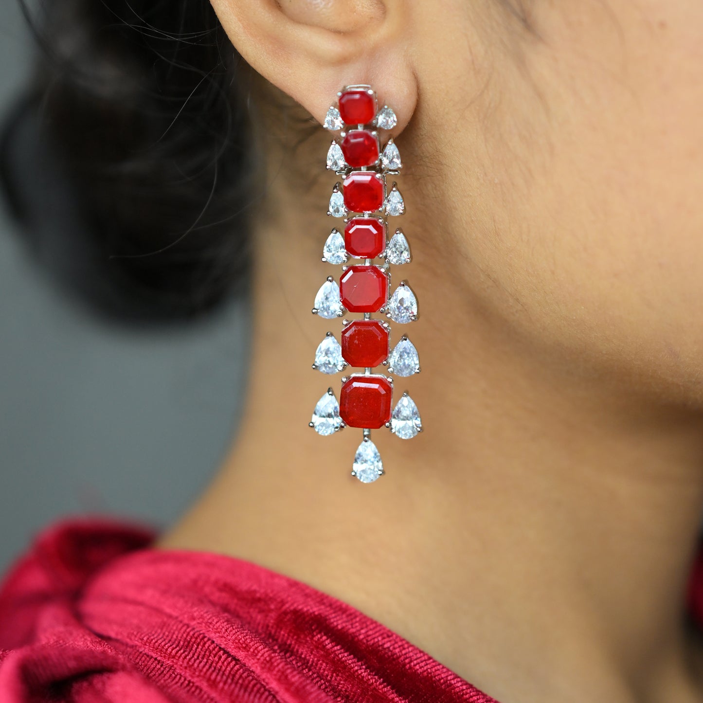 Diamond Drop Earrings