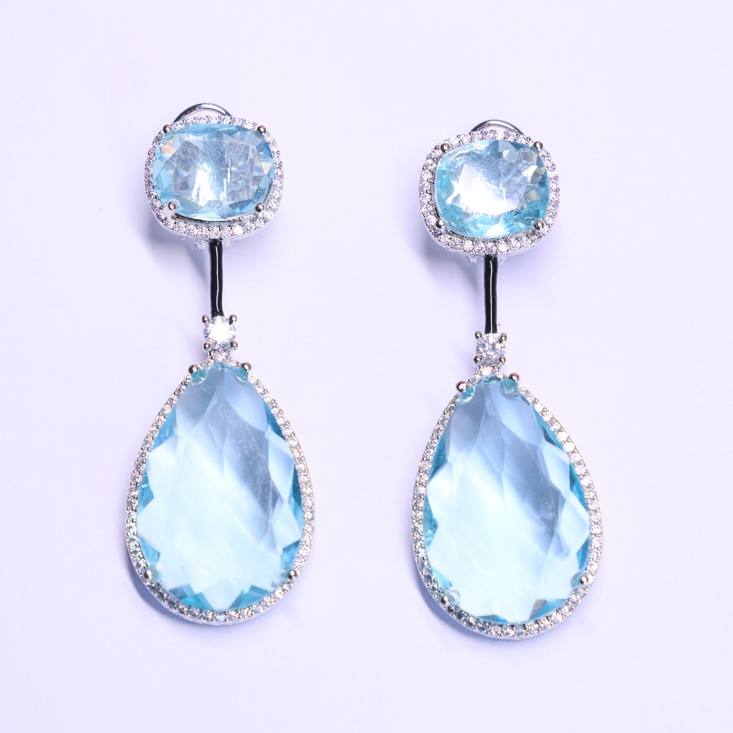 Starlight Radiance Drop Earrings