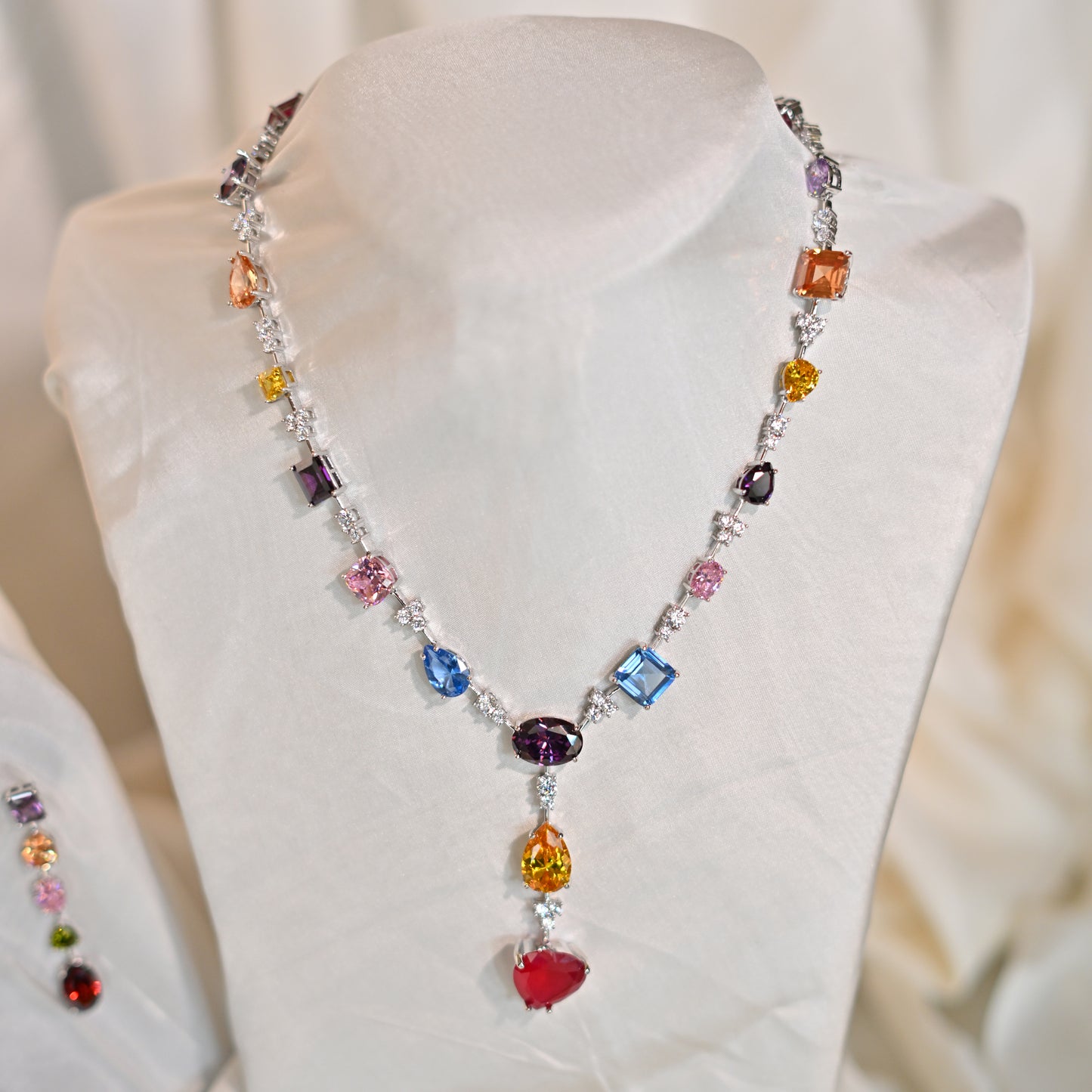 Prism Heart Necklace Set