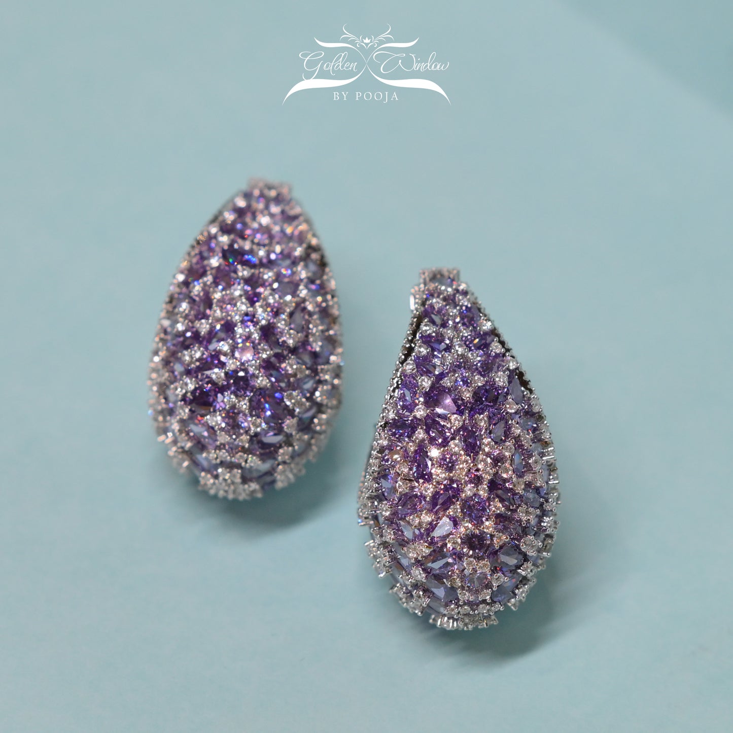 Shop the Look - Crystal Veil Hoops