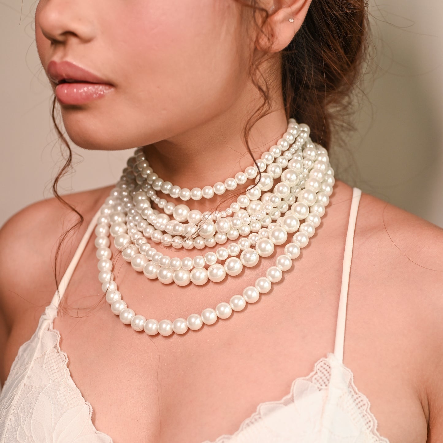 Layered Pearl Choker