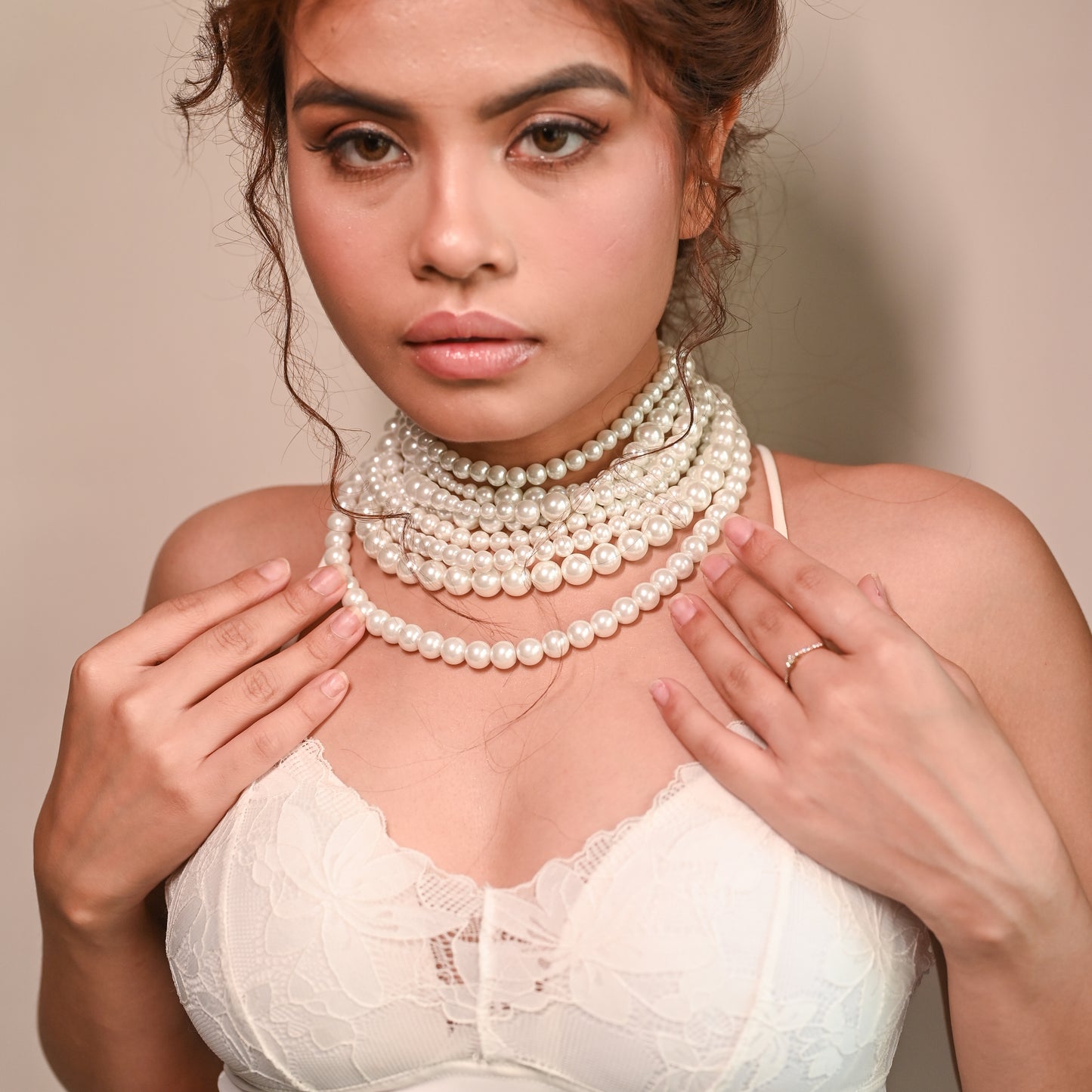 Layered Pearl Choker