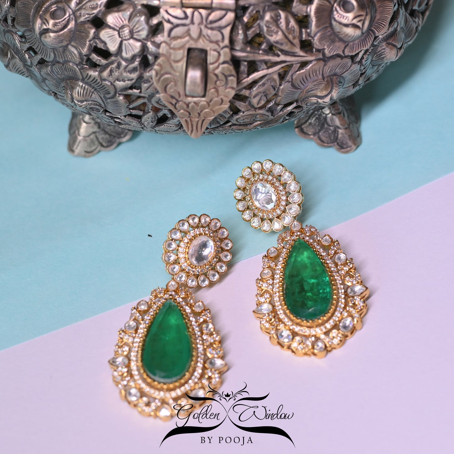 Mughal Kundan Earrings