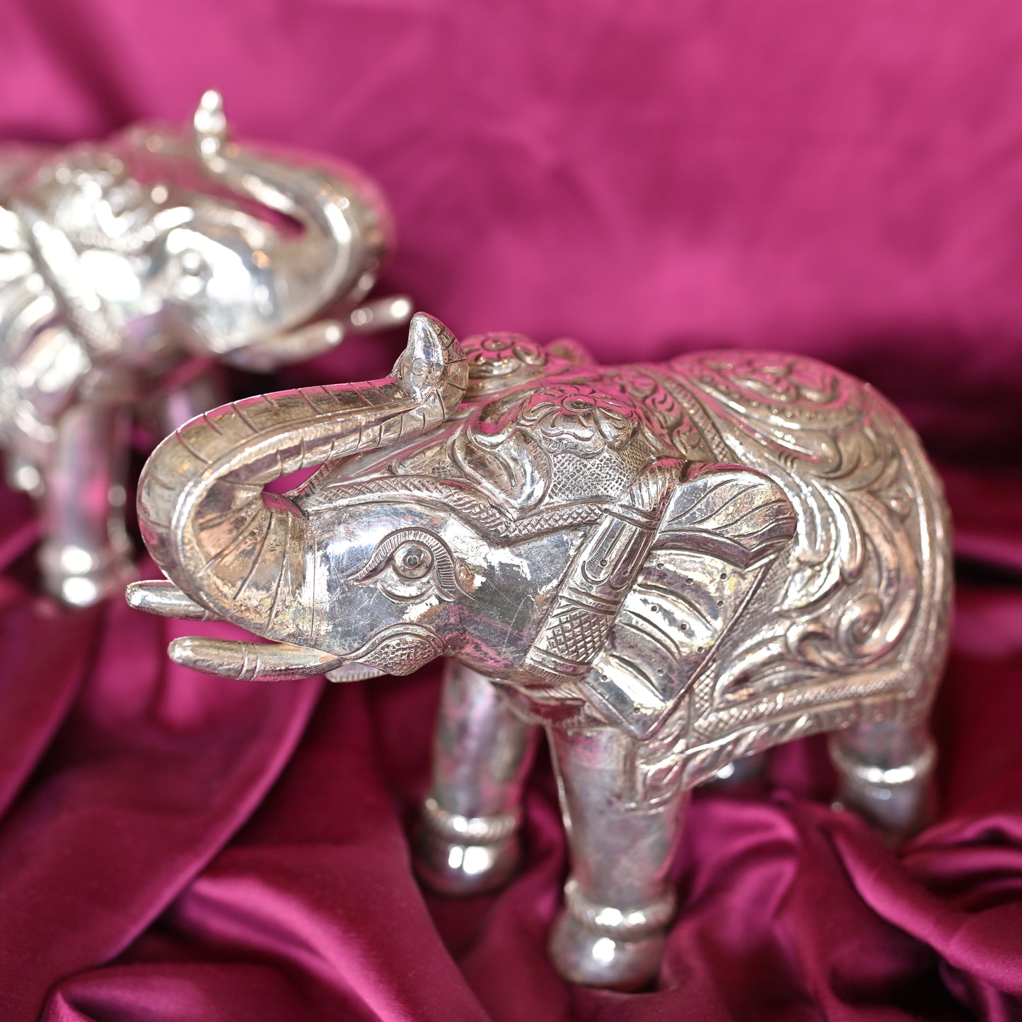 Majestic Grace Silver Elephant
