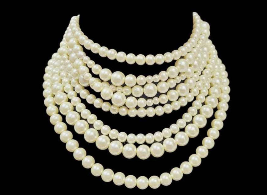 Layered Pearl Choker