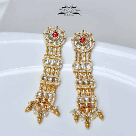 Kundan Long Ear Hanging