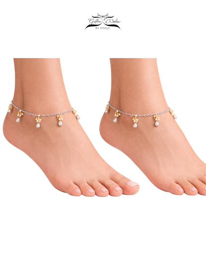 Gulnaar Pearl Anklet