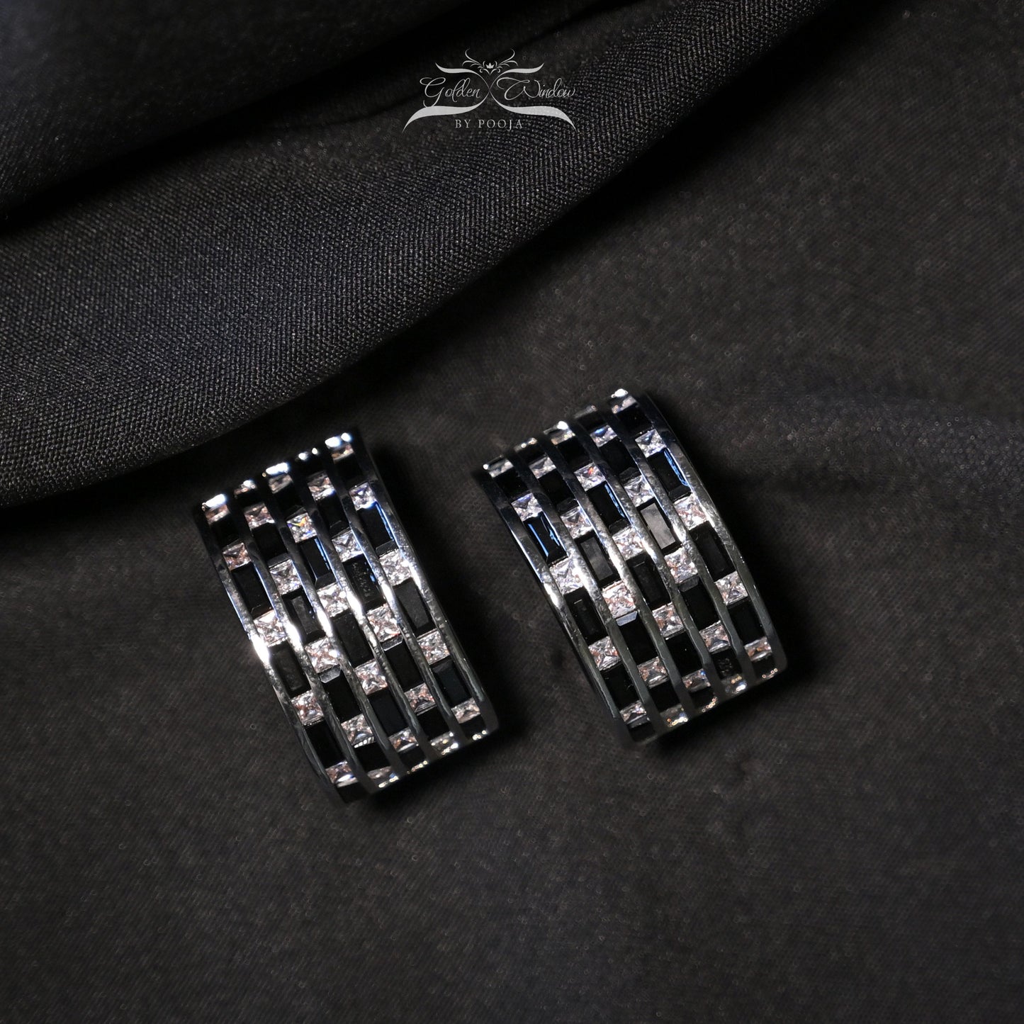 Blush Radiance Multi-Row Zirconia Studs