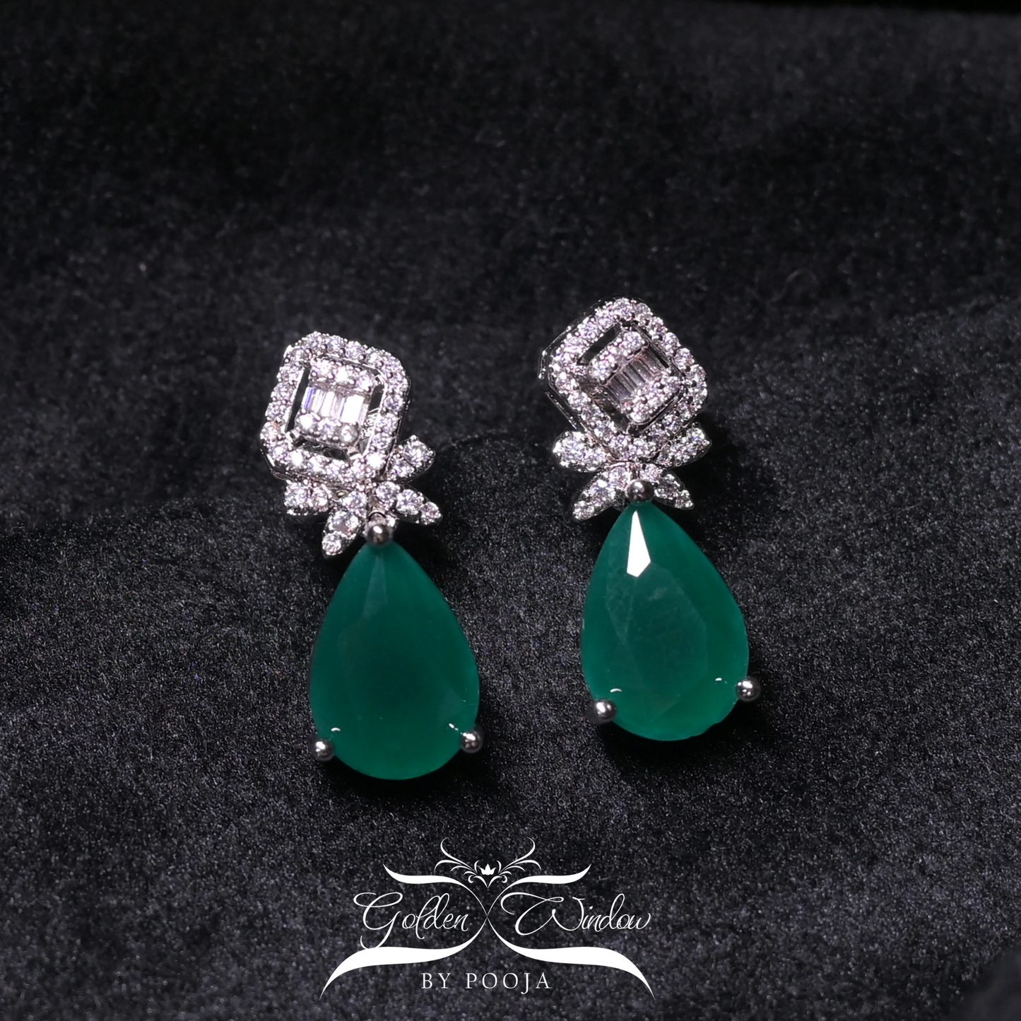 Radiant Zirconia Earrings