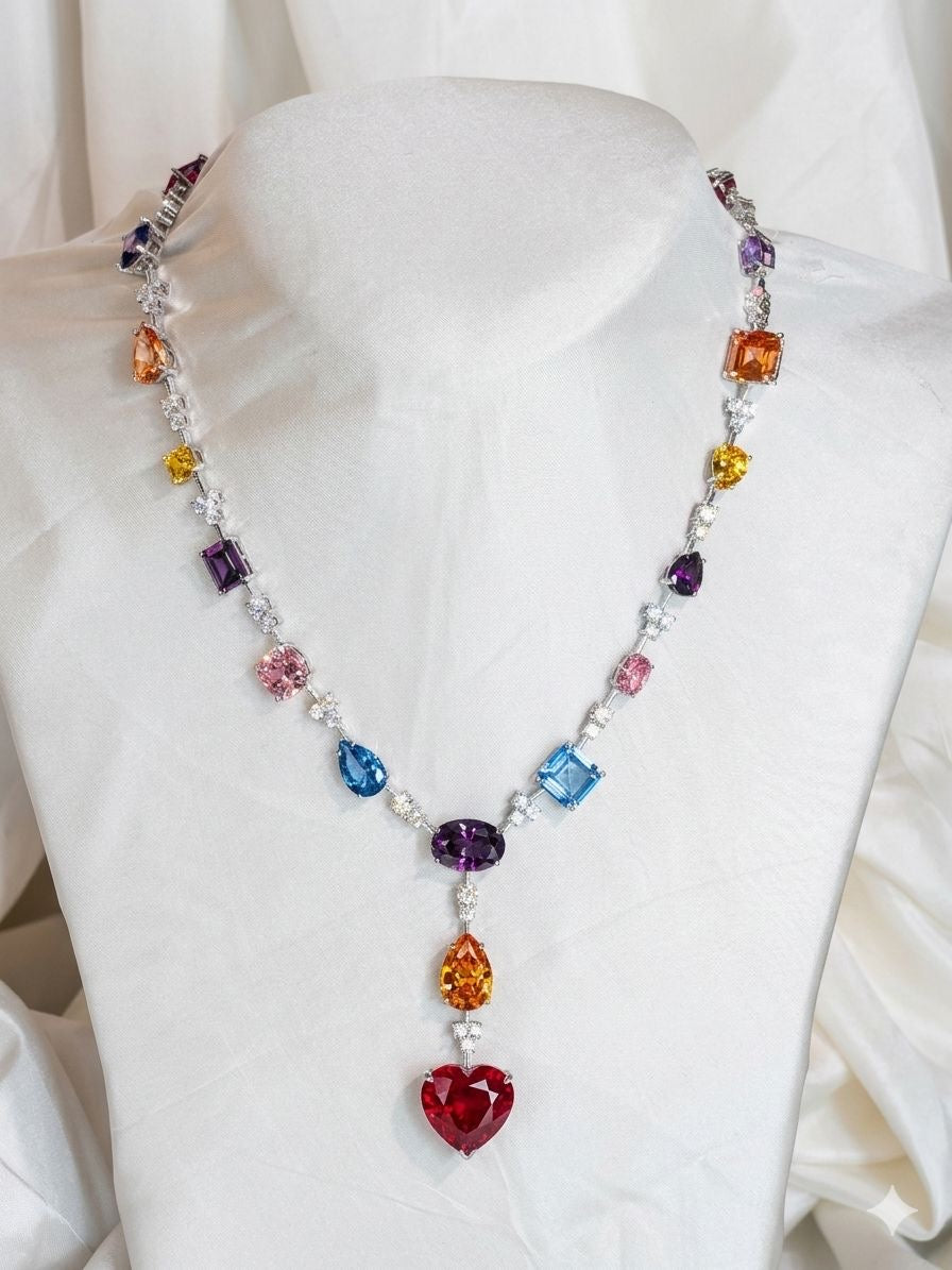 Prism Heart Necklace Set