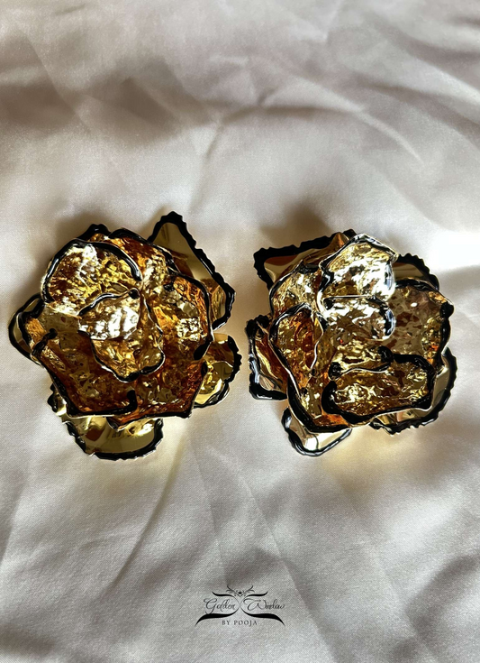 Molten Bloom Statement Earrings