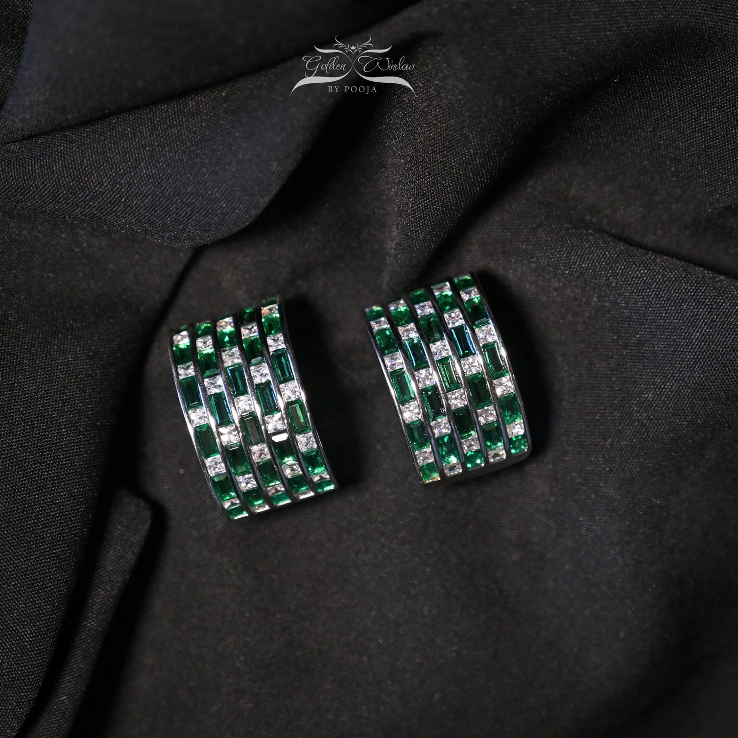 Blush Radiance Multi-Row Zirconia Studs