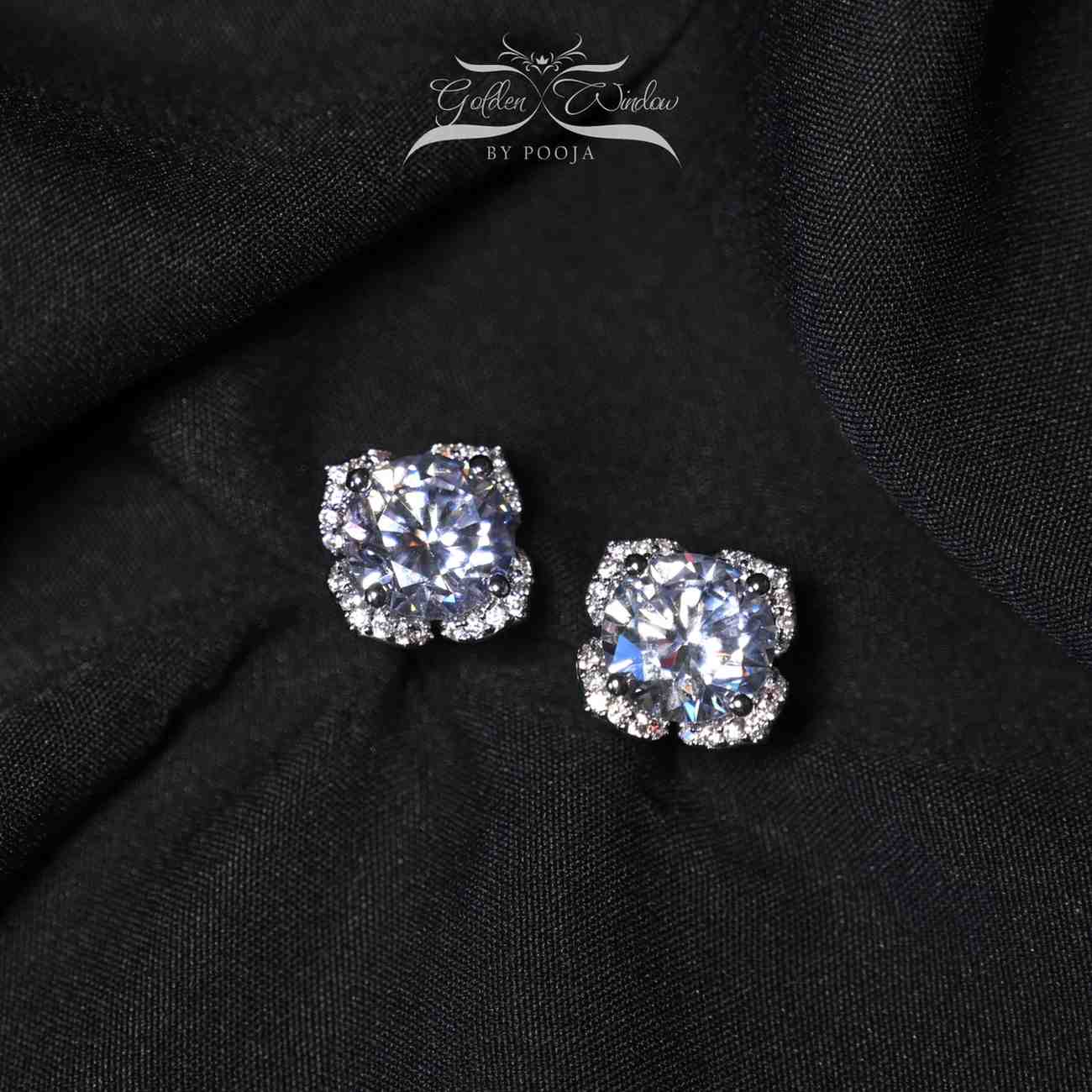 Floral Solitaire Studs