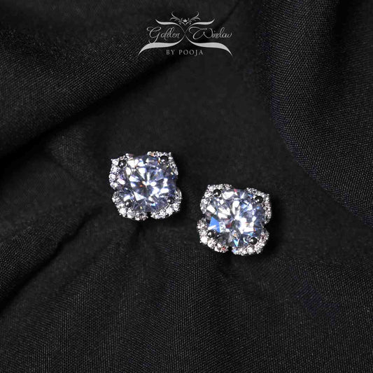 Floral Solitaire Studs