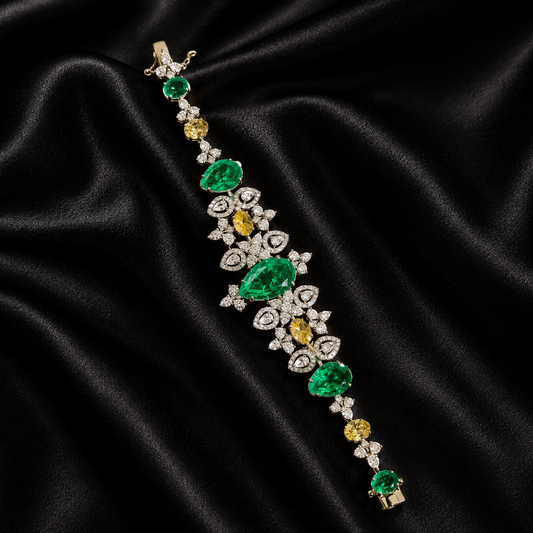 Regal Bloom Statement Bracelet