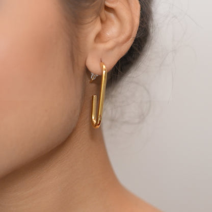 Gold Hoop Earrings- Shop the look by Pratibha Ranta