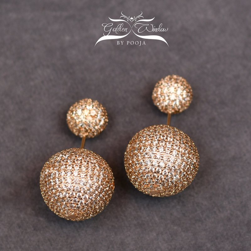 Golden Ball Earrings