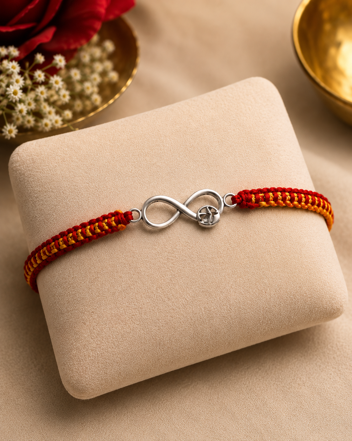 Infinity Silver Rakhi