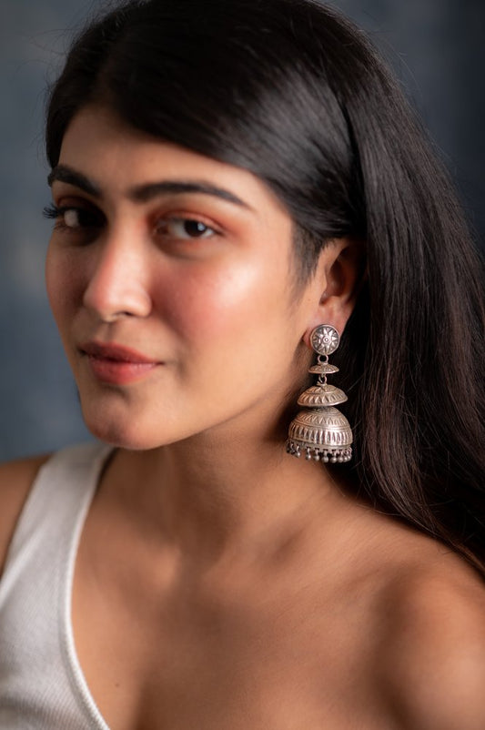 Silver Lining Trio Jhumka