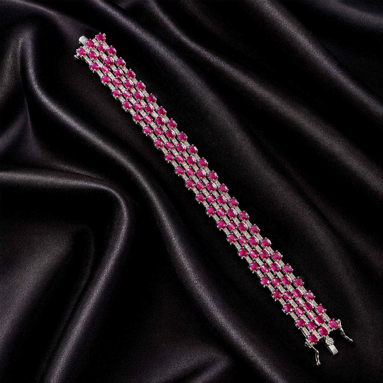 Royale Five-Row Tennis Bracelet