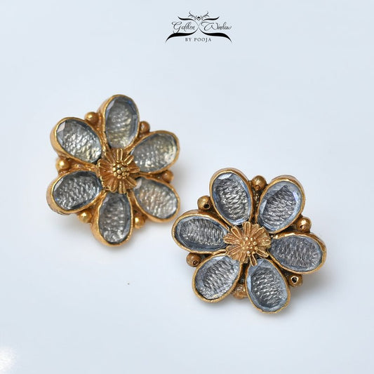 Flower Intricate Stud Earring