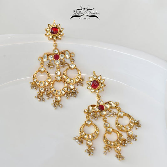 Layered Drop Intricate Earring