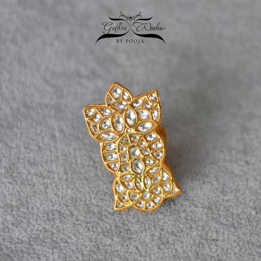 Motif Kundan Ring